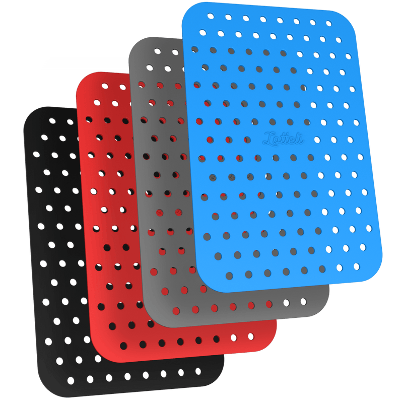 Airfryer Silicone Basket Square Silicone Tray For Airfryer Easy Clean Dish  Liner Pizza Plate Grill Pan Mat Air Fryer Accessories