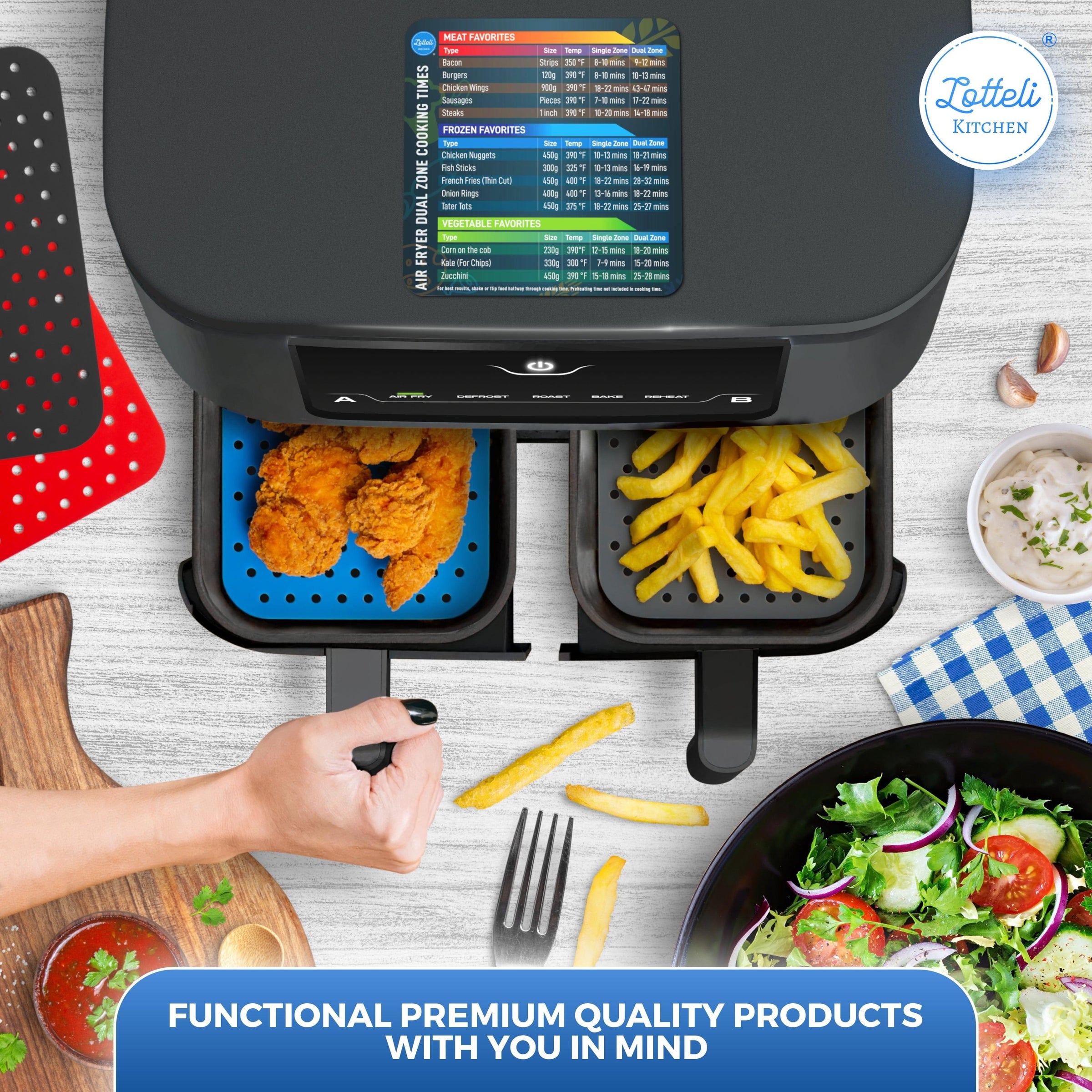 Air Fryer Bacon Rack,, Rectangular Silicone Bacon Cooker For Meat
